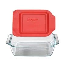Pyrex Large Handle 8" x 8" Square Dish.  Red