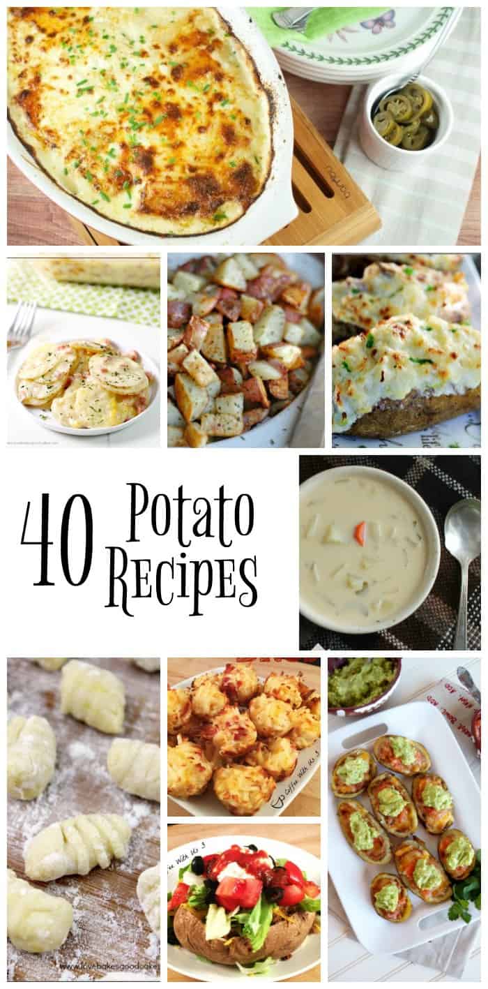The potato is a cheap pantry staple packed full of vitamins! We've put together 40 Potato Recipes, from breakfast to dinner, and everything in between!