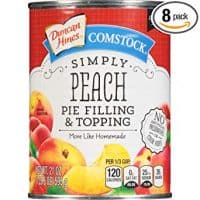 Simply Peach Pie Filling, 21 Ounce (Pack of 8)