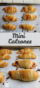 Skip the takeout and have pizza night in with these incredibly easy Mini Calzones.