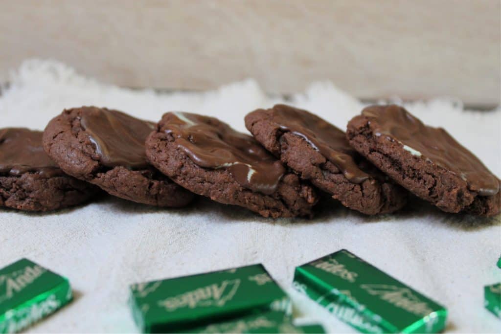 Mint Chocolate Cake Mix Cookies 3