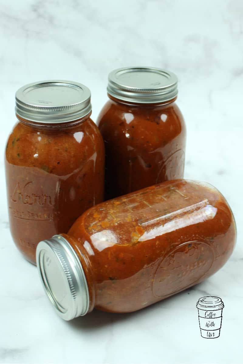 How to Can Spaghetti Sauce Coffee With Us 3