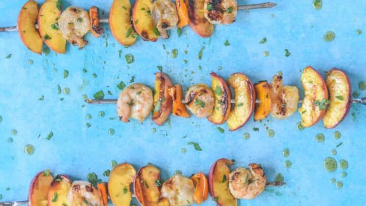 Image for Grilled Shrimp and Peach Kabobs