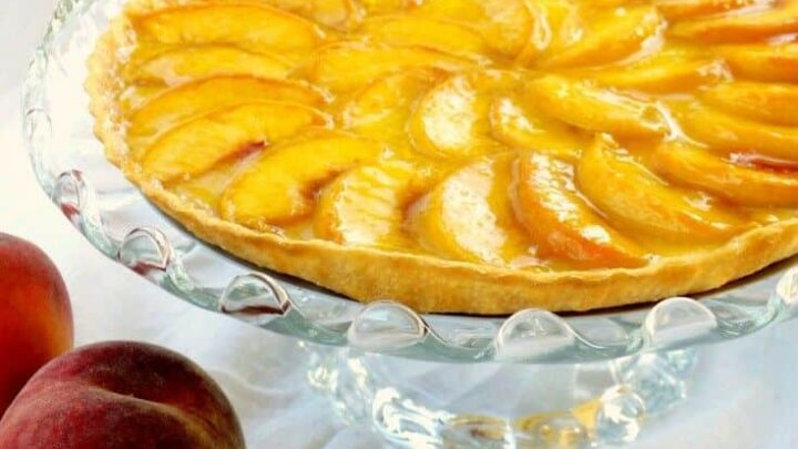 Image for Fresh Peach Tart {with Vanilla-Cardamom Cream}