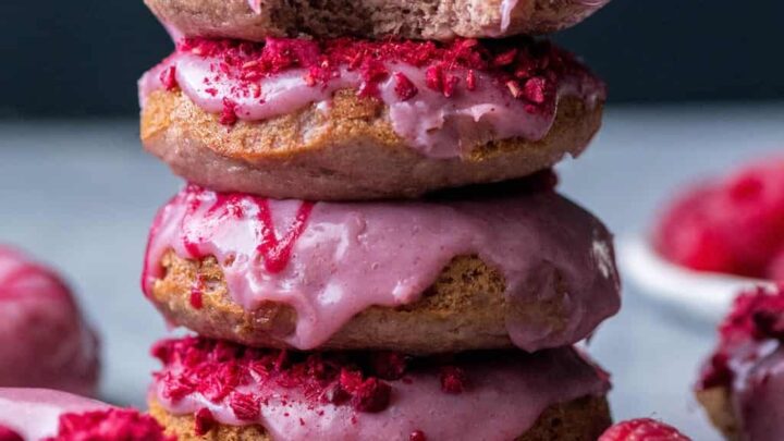 Image for Raspberry Baked Donuts with Raspberry Glaze recipe