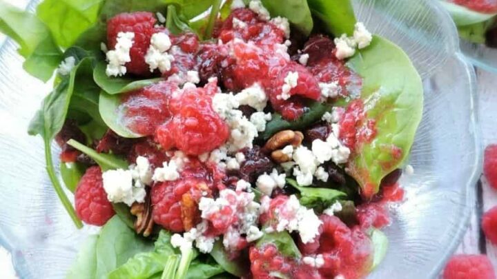 Image for Mouthwatering Raspberry Salad with Vinaigrette Recipe