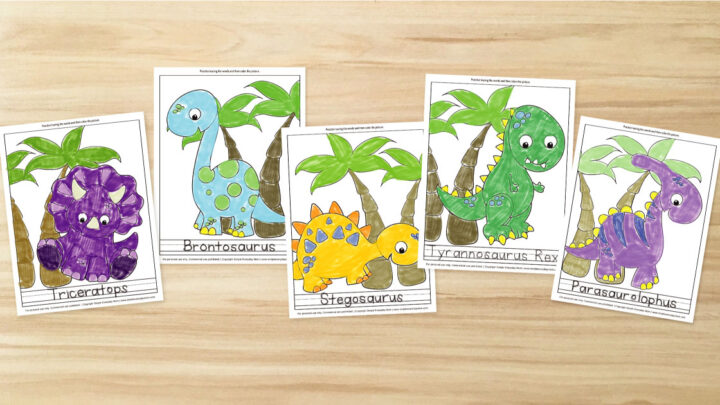 Image for 5 Free Printable Dinosaur Coloring Pages For Kids