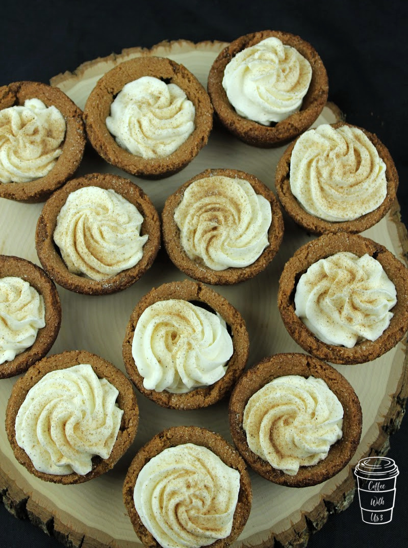 Chai Cheesecake Ginger Snap Cookie Cups