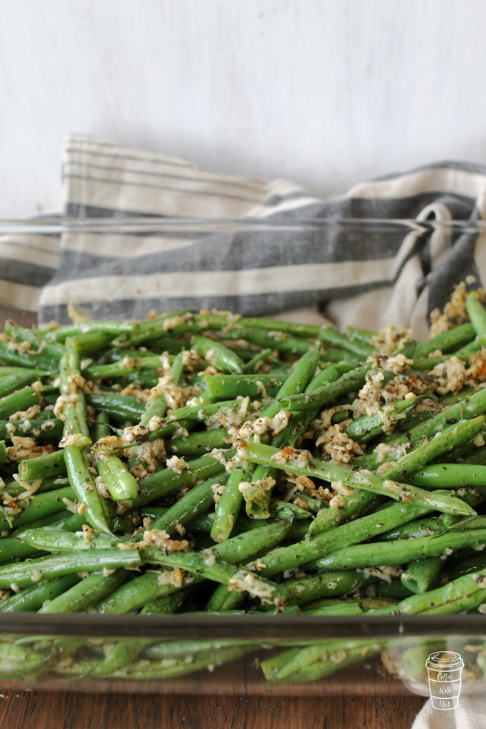 Roasted Garlic Parmesan Green Beans