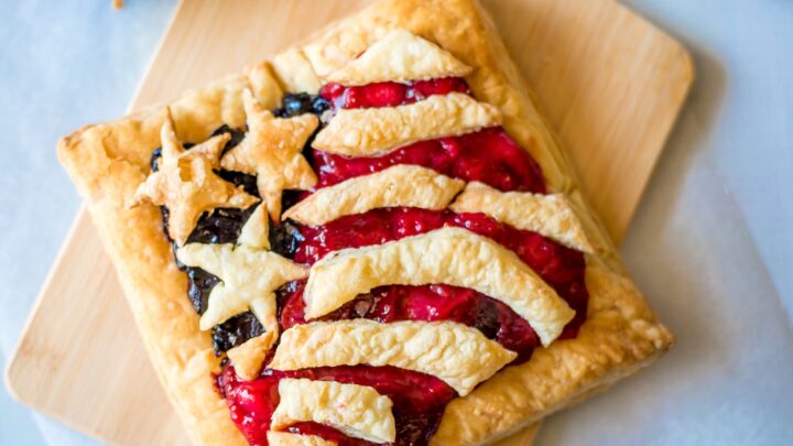 Image for American Flag Fruit Pie