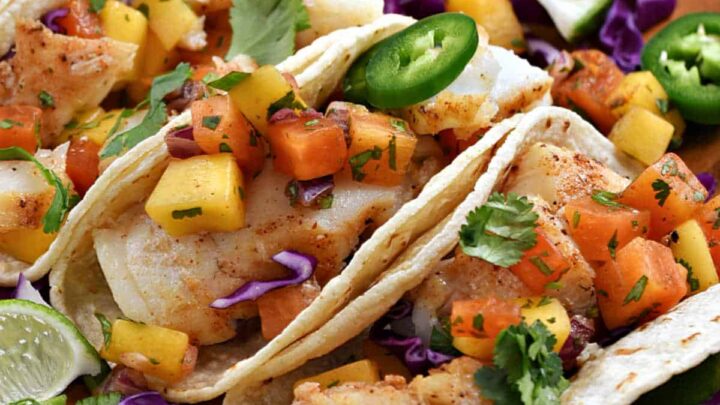 Image for Fish Tacos with Mango Salsa