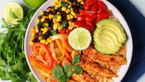 Image for Healthy Chicken Burrito Bowl