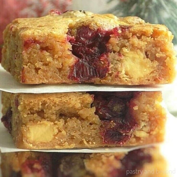 Image for Cranberry White Chocolate Blondies